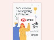 感恩节主题活动邀请模板A5下载