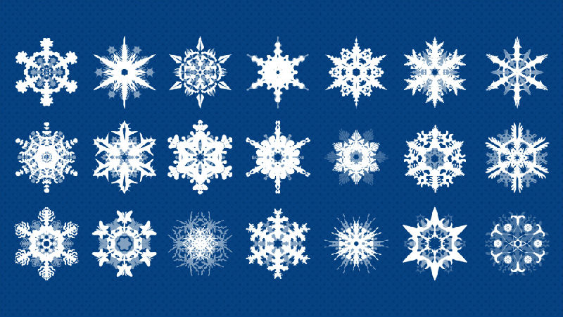 21 snowflake PSD materials