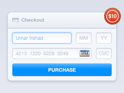 Checkout payment interface design PSD material