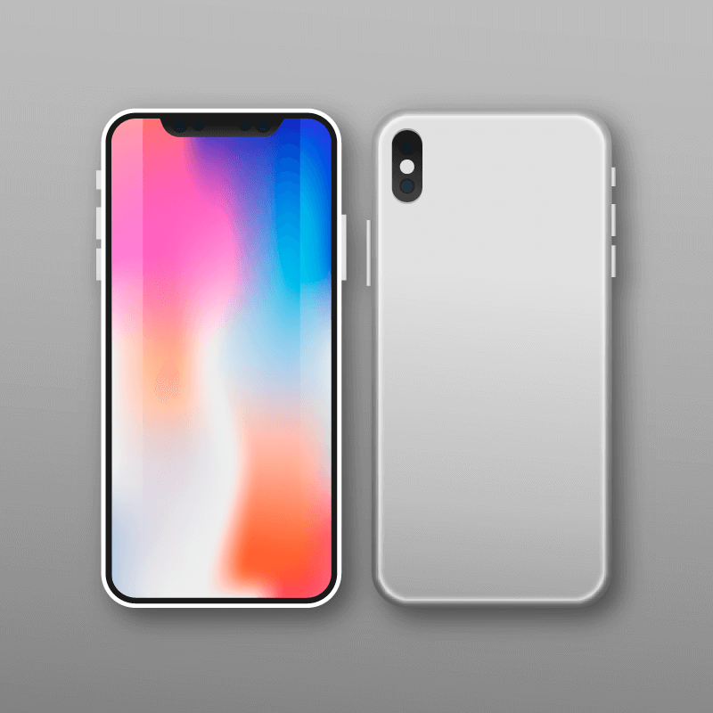 iPhone X ベクター素材 (EPS+AI+PNG)