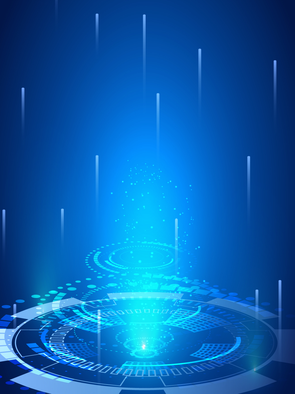 Blue technology background HD picture