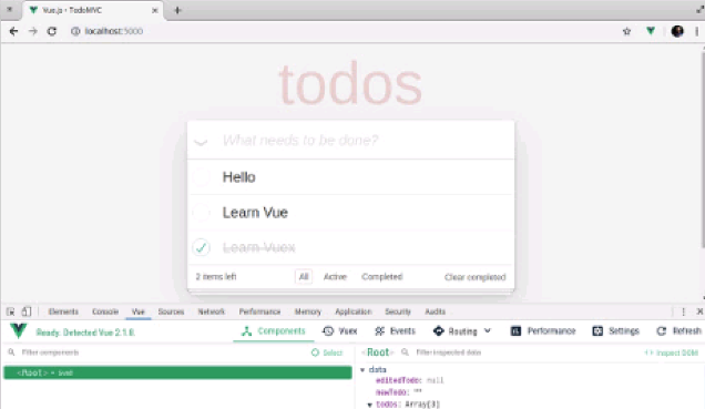 Vue.js devtools V5.1.1